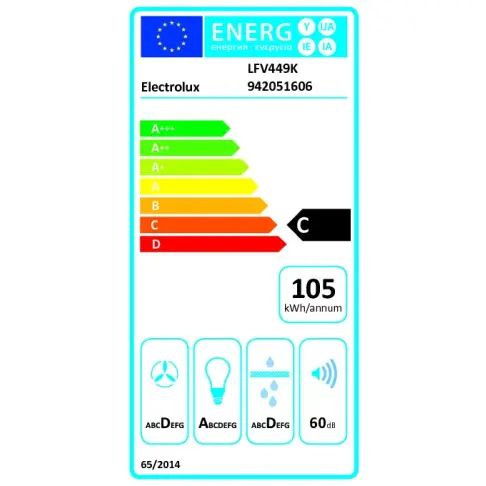 Hotte décorative ELECTROLUX LFV449K - 7
