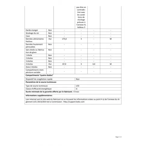 Réfrigérateur combiné inversé BEKO RCSA 270 K 30 WN - 6