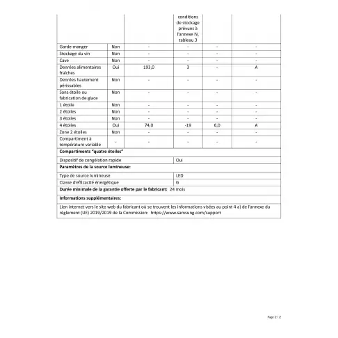 Réfrigérateur combiné inversé SAMSUNG BRB26600EWW - 11