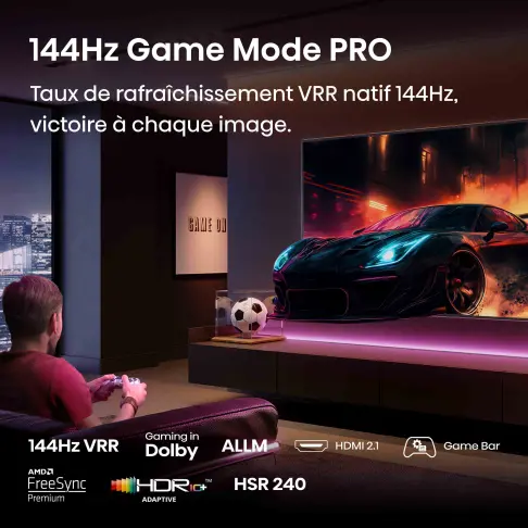 Tv led 75'' HISENSE 75E7QPRO - 3