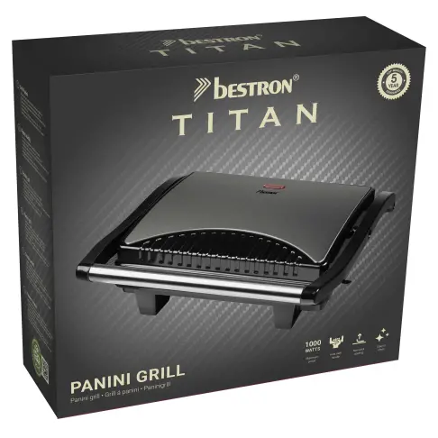 Appareil à panini BESTRON ASW113TG - 5