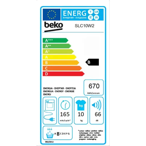 Sèche-linge frontal BEKO SLC 10 W 2 - 3