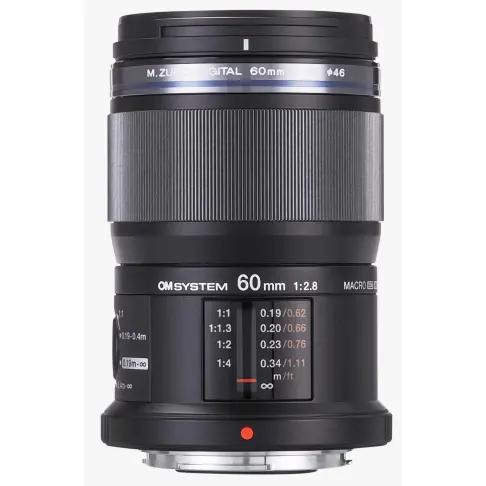 Objectif à focale fixe OM SYSTEM 60/2.8 MACRO NOIR EM M 602 OM - 1