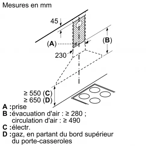 Hotte décorative BOSCH DWP 94 BC 60 - 8