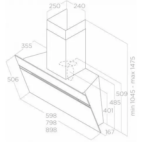Hotte décorative ELICA STRIPE BL A 90 LX - 3