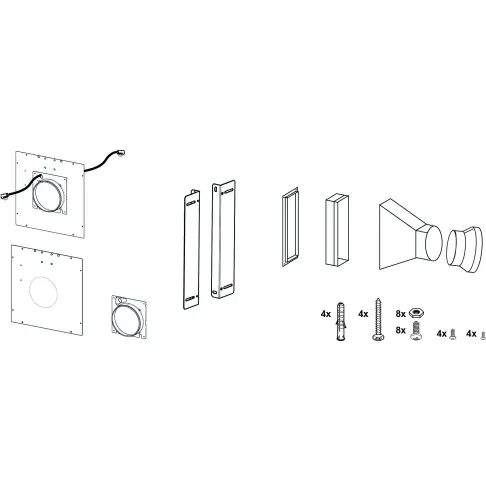 Accessoire hotte AIRLUX AHAKDM - 1