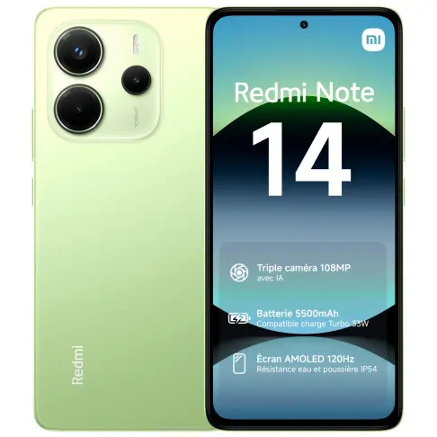 Smartphone XIAOMI REDMINOTE14VERT256 - 1