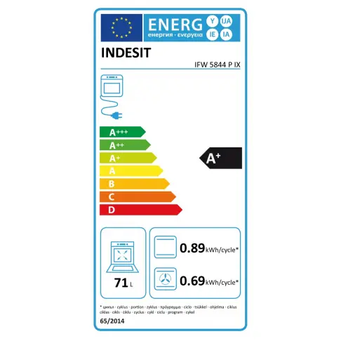Four pyrolyse INDESIT IFW 5844 PIX - 2
