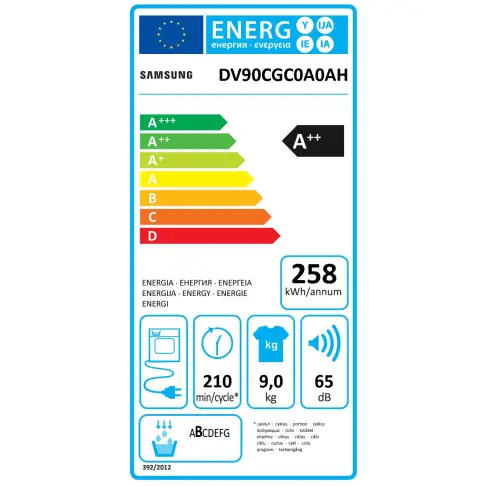 Sèche-linge frontal SAMSUNG DV90CGC0A0AH - 6