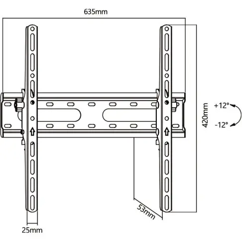 Support mural MBG ELB-3280-TILT - 2