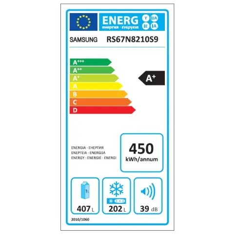 Réfrigérateur américain SAMSUNG RS 67 N 8210 S 9 - 10