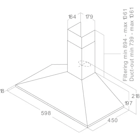 Hotte décorative ELICA MISSYBLA60 - 3