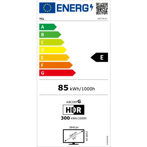 Télé led 65'' TCL 65C79L - 2