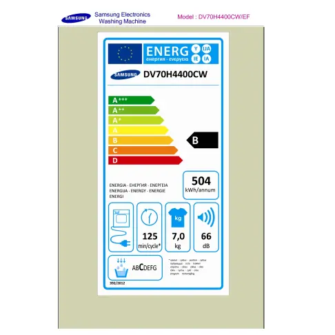 Sèche-linge frontal SAMSUNG DV 70 H 4400 CW - 2
