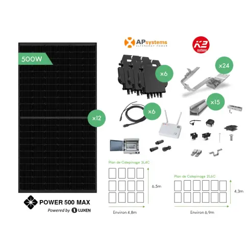 kit mono.6kw.2lignes.toit tuiles. - 3
