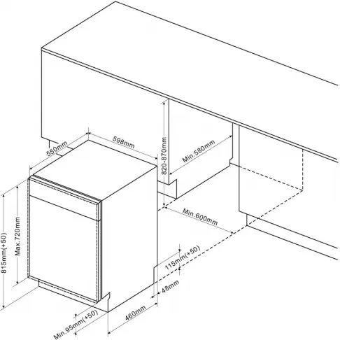 Lave-vaisselle tout intégré 60 cm DE DIETRICH DCJ534DQX - 7