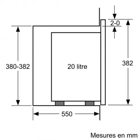 Micro-ondes gril encastrable BOSCH BEL 524 MS 0 - 8