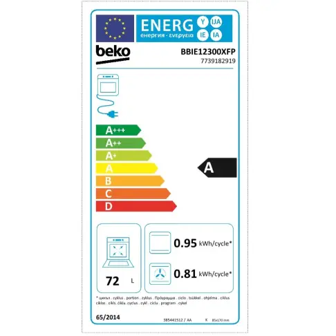 Four pyrolyse BEKO BBIE12300XFP - 9