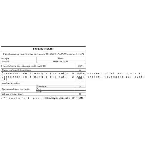 Four pyrolyse BEKO BBIE12300XFP - 2