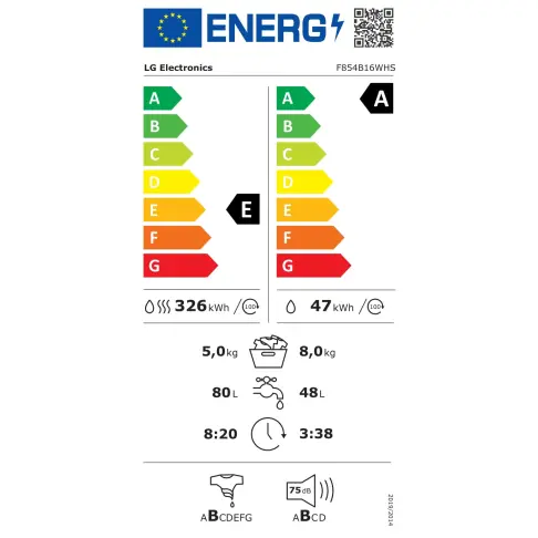 Lave-linge séchant LG F854B16WHS - 2