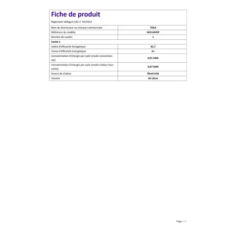 Four pyrolyse TEKA HCB 6435 P - 3