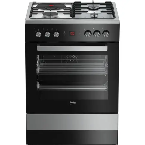 Cuisinière dessus mixte BEKO FSE63321DXCS - 1