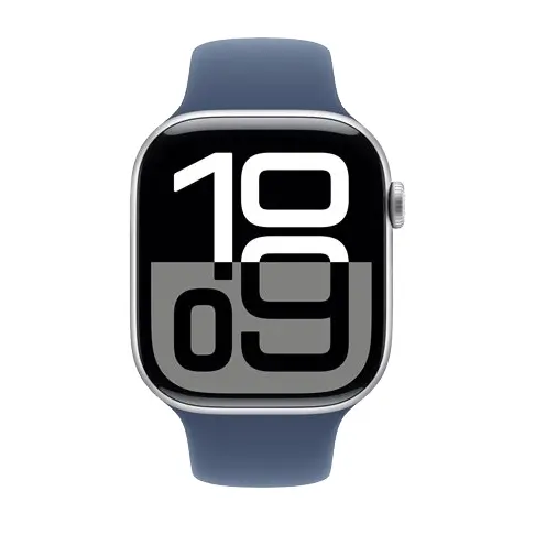 APPLE Watch 10 (GPS) Denim / Argent 46 mm - MWWL3QF/A - 2