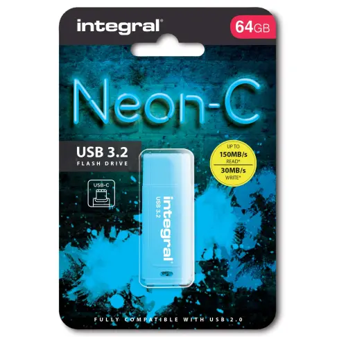 Clé usb INTEGRAL INFD64GBNEONCB3.2 - 3