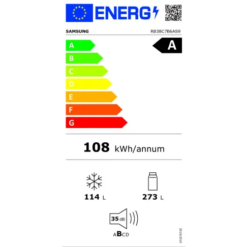 Réfrigérateur combiné inversé SAMSUNG RB38C7B6AS9 - 14