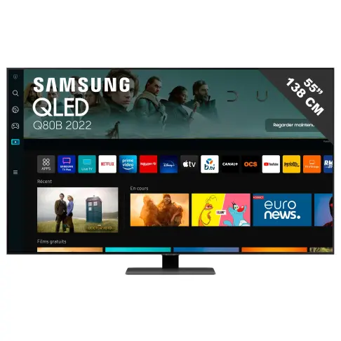 Télé led 55 pouces SAMSUNG QE55Q80B - 1
