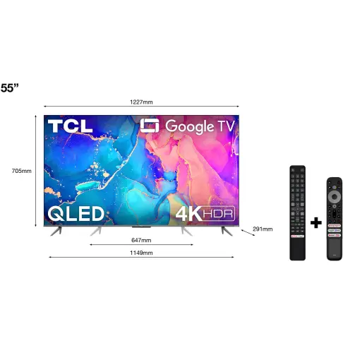 Télé led 55 pouces TCL 55C635 - 3