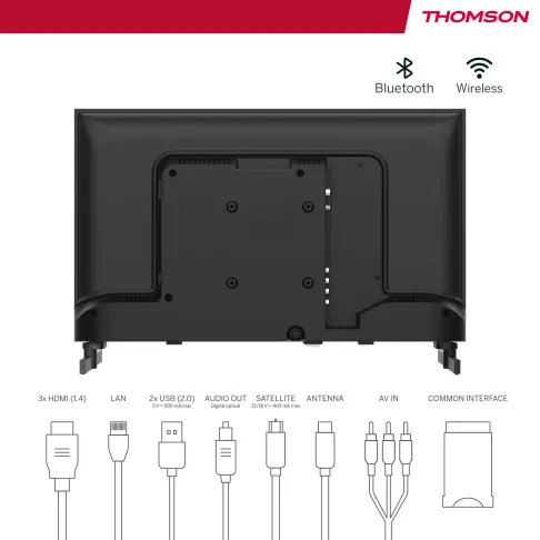 Tv led 24'' THOMSON 24HG2S14C - 7