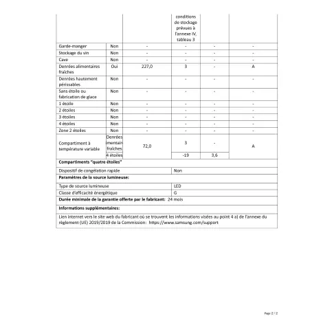 Réfrigérateur 2 portes SAMSUNG RT 29 K 5030 S 9 - 7
