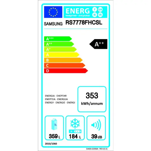Refrigerateur americain SAMSUNG RS 7778 FHCSL - 9
