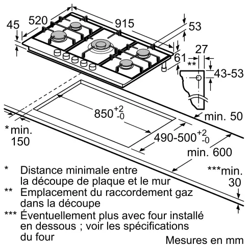 Plaque gaz SIEMENS EC9A5RI90 - 6