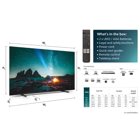 Tv led 50'' PHILIPS 50PUS7609/12 - 2