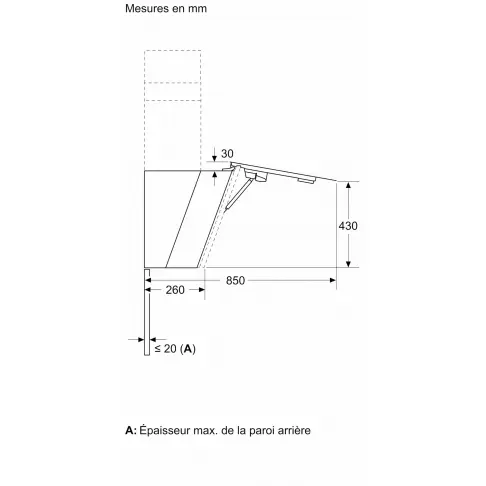 Hotte décorative BOSCH DWK81AN20 - 6