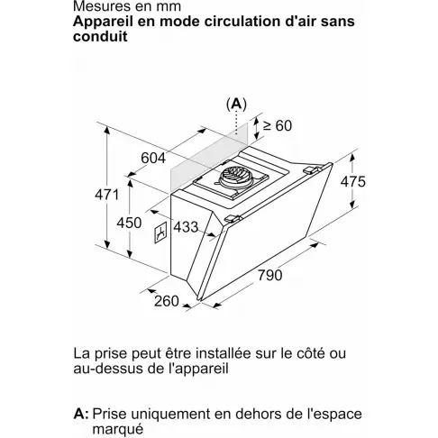 Hotte décorative BOSCH DWK81AN20 - 9