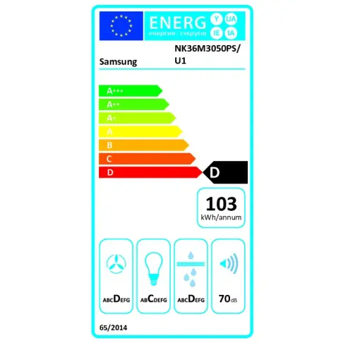 Hotte décorative SAMSUNG NK36M3050PS - 2