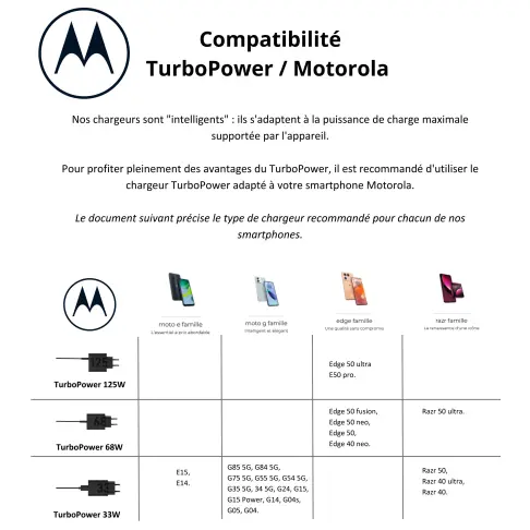 Chargeur secteur MOTOROLA MOTOCHARGER68W - 2