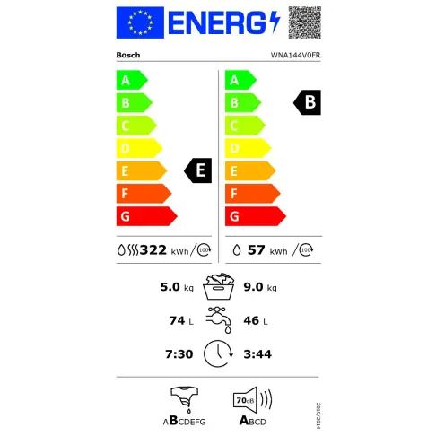 Lave linge hublot séchant BOSCH WNA144V0FR - 6