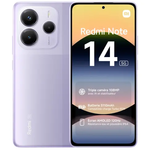 Smartphone XIAOMI REDMINOTE145GPURPLE256 - 1