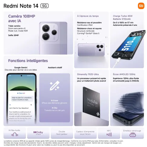 Smartphone XIAOMI REDMINOTE145GPURPLE256 - 5