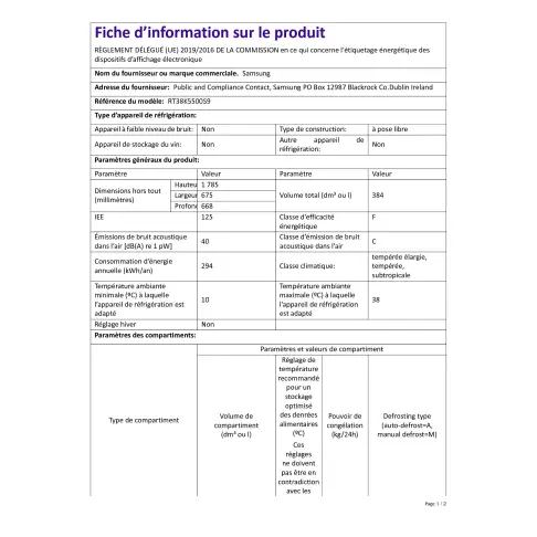 Refrigerateur 2 portes SAMSUNG RT 38 K 5500 S 9 - 4
