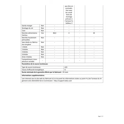 Réfrigérateur table top BEKO TS190030N - 4