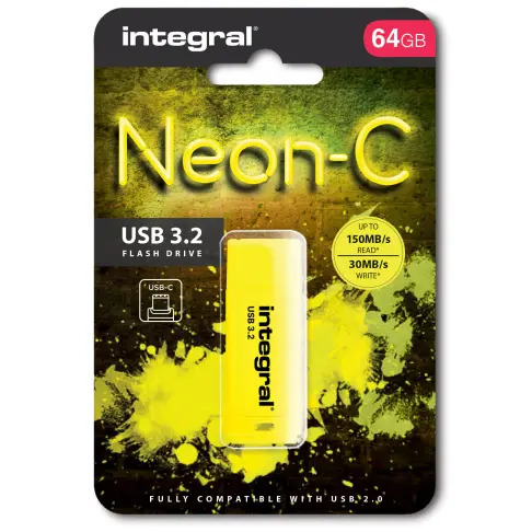 Clé usb INTEGRAL INFD64GBNEONCYL3.2 - 3
