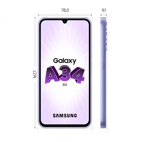 Smartphone SAMSUNG GALAXYA34VIOLET - 3