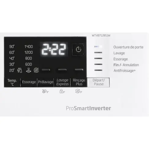 Lave linge hublot BEKO WTV8712BS1W - 6