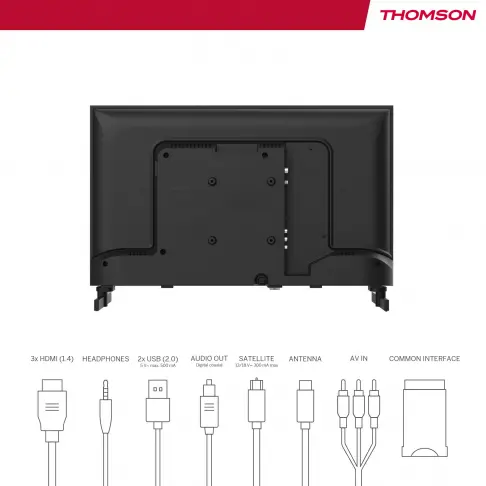 Tv led 23'' THOMSON 24HD2S13 - 3