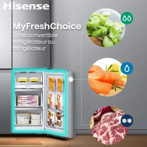 Réfrigérateur multi-portes HISENSE RQ5P470SAFE - 16